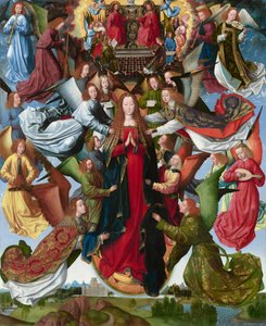 Maria, himlens dronning af Master of the Saint Lucy Legend