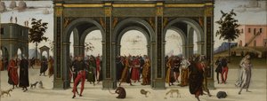 Historien om Griselda. Del II: Eksil, ca. 1490-1495 af Master of the Story of Griselda