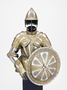 Halvpanser og mål til tjeneste til fods, ca. 1600 af Master of the sign of the