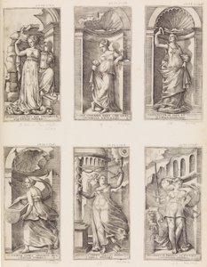 Den libyske sibylle, 1500-tallet. af Master with the Name of Jesus