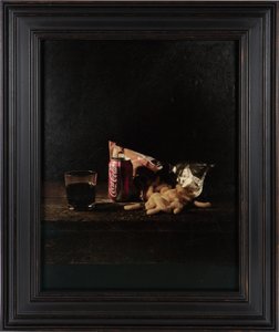 Last Meal on Death Row, Louis Jones Junior, 2012 (digitalt transfertryk på gedeskindspergament) af Mat Collishaw