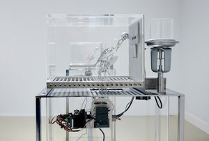 The Machine Zone, 2019 (Stål, aluminium, servomotorer) af Mat Collishaw