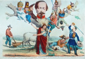 Allegori af Italien under Risorgimento af Mata