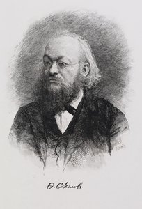 Portræt af historikeren Fyodor Fyodorovich Sokolov 1841-1909, 1900-tallet af Mate
