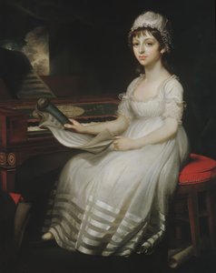Portræt af en ung kvinde, 1801. af Mather Brown