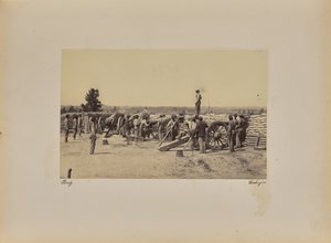 Kaptajn [illeg.] Batteri af Mathew B. Brady