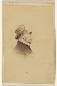 [Uidentificeret mand i profil, trykt i vignetstil] af Mathew B. Brady