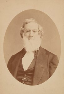 Kabinetskort af Gideon Welles, 1860-1878. af Mathew Brady