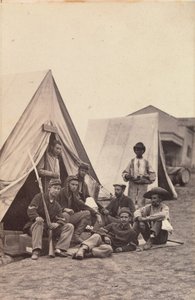 [Lejrscene med soldater fra den 22. New York State Militia, Harper
