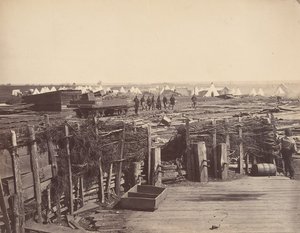 Befæstningsanlæg, Manassas, besat af 13. messe, 1862. af Mathew Brady