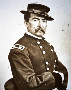 General Philip H. Sheridan (1831-88) (s/h foto) af Mathew Brady