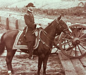 General William T. Sherman (1820-91) i Atlanta, GA (s/h-foto) af Mathew Brady