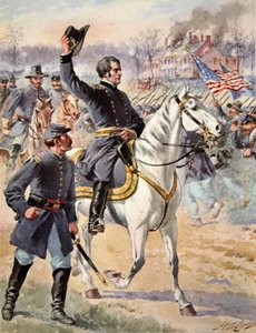 Generalmajor Hooker ved slaget ved Chancellorsville, Virginia, 3. maj 1863 af Mathew B. Brady