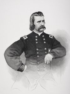 Portræt af John Alexander Logan (1826-86) (litho) af Mathew B. Brady