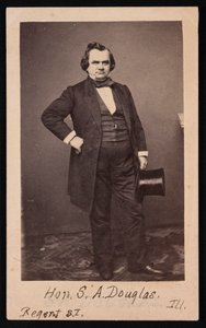 Portræt af Stephen Arnold Douglas 1813-1861, før 1861. af Mathew Brady
