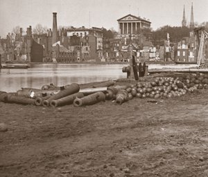 Ruinerne af Richmond, Virginia (s/h foto) af Mathew Brady