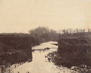 Ruinerne af Stone Bridge - Bull Run, 1862. af Mathew Brady