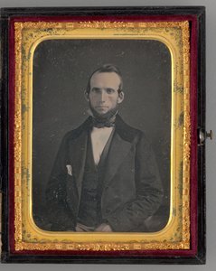 Uden titel portræt af en siddende mand, 1862. af Mathew Brady