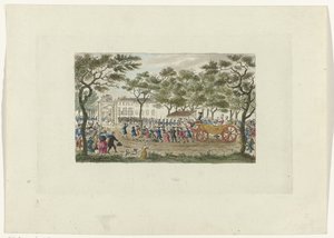 Overhaling af prinsessen af ​​Orange og børnene, 1787 af Mathias de Sallieth