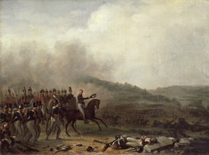 Willem Frederik (1772-1843) Prins af Orange i slaget ved Quatre Bras
