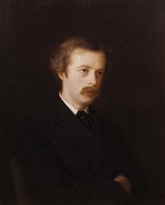 Portræt af digteren Arthur Symons 1865-1945, 1898. af Mathilde de La Tour Comtesse