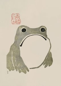 Grumpy Frog I Original af Matsumoto Hoji