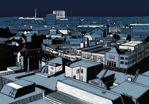 Mystery Power Cut, 2016 (akrylblæk, digital)