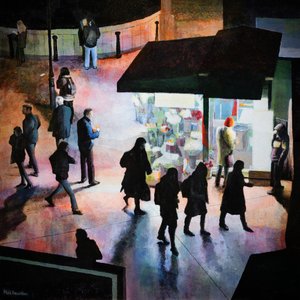 Night Flowers, 2019 (akryl på panel)