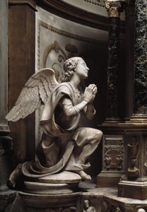 Angel in Adoration Marmorskulptur af Matteo Civitali (1436-1501) af Matteo Civitali