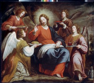 Engle, der tjener Kristus i ørkenen