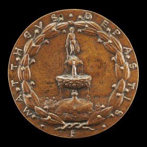 Springvand overgivet af en nøgen mandsfigur [omvendt], ca. 1446.