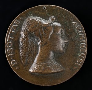 Isotta degli Atti, 14321433-1474, elskerinde 1446, derefter hustru efter 1453, af Sigismondo Malatesta [obv.