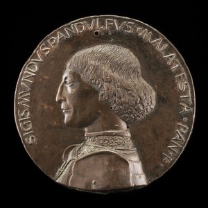 Sigismondo Pandolfo Malatesta, 1417-1468, herre over Rimini og Fano [forside], 1446.