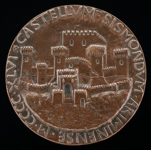 Slottet i Rimini [omvendt], 1446. af Matteo di Andrea de Pasti
