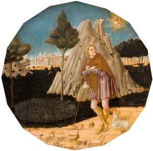 Englen viser sig for Joachim, 1500.