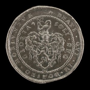 Våben og inskription [omvendt], 1592. af Matthäus Carl