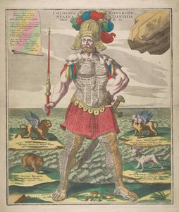Colossus Monarchic Statue af Daniel, 1730. af Matthaeus Seutter