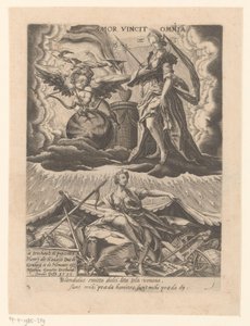 Triomf der kærlighed Amor vincit omnia (titel på objekt) Zes triomfen van Petrarca (serietitel)