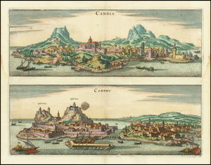 Candia, Corphu af Matthaus Merian