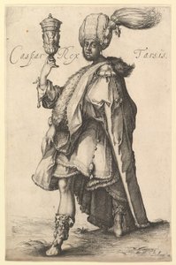 Caspar, efter Three Magi-serien af Jacques Bellange, ca. 1615. af Matthaus Merian