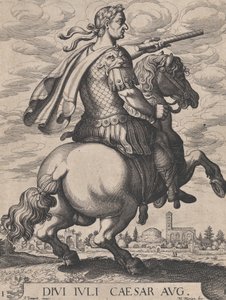 Tavle 1: Kejser Julius Cæsar til hest, fra 