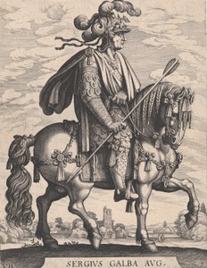 Plade 7: Kejser Galba til hest, fra 