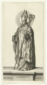 Sankt Albert S. Albertus (titel på objekt) Saints (serietitel) af Mattheus Borrekens