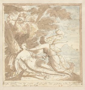 Jupiter i Callisto af Mattheus Terwesten