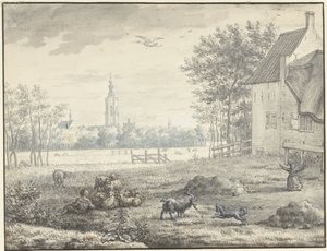 Udsigt over Haag af Mattheus Verheyden