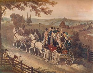 Scenecoach, 1822 af Matthew Dubourg