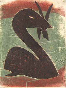 Svane, 2013 (linoleumssnit)