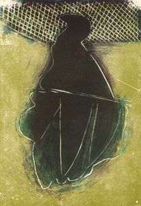 Fugl, 2018 (linoleumssnit)