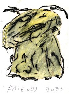 vennens chef, 2021 (aquarel, pastel)
