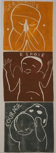 motto to, 2006 (linoleumssnit) af Matthew Hilton